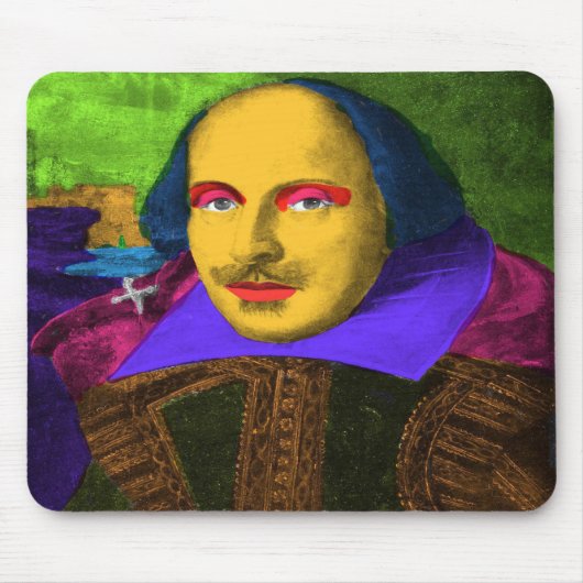 William Shakespeare Pop Art Muismat (Voorkant)