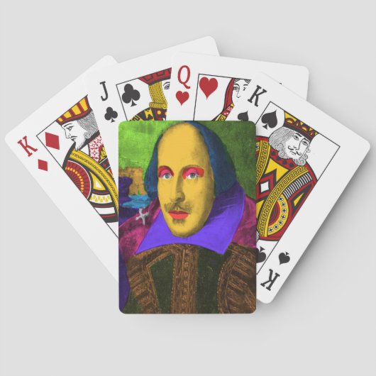William Shakespeare Pop Art Pokerkaarten (Achterkant)