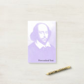 William Shakespeare Pop Art Portrait Post-it® Notes (Op bureau)