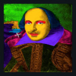 William Shakespeare Pop Art Poster<br><div class="desc">William Shakespeare (1564-1616) was een Engelstalige dichter,  toneelschrijver en acteur,  algemeen beschouwd als de grootste schrijver in de Engelse taal</div>