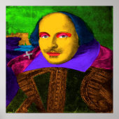 William Shakespeare Pop Art Poster (Voorkant)