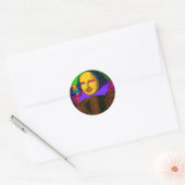 William Shakespeare Pop Art Ronde Sticker (Envelop)