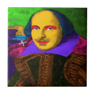 William Shakespeare Pop Art Tegeltje