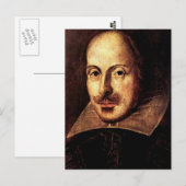 William Shakespeare Portrait Briefkaart (Voorkant / Achterkant)