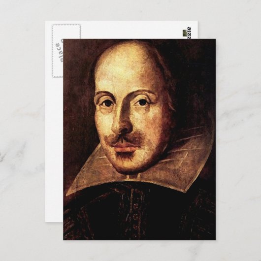William Shakespeare Portrait Briefkaart (Voorkant / Achterkant)