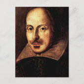 William Shakespeare Portrait Briefkaart (Voorkant)