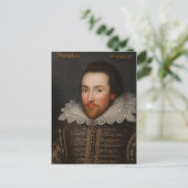  William Shakespeare Portrait Briefkaart (Staand voorkant)