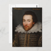  William Shakespeare Portrait Briefkaart (Voorkant / Achterkant)