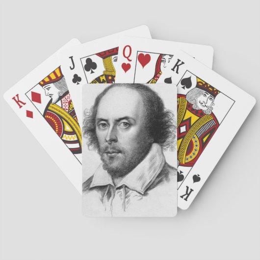 William Shakespeare Portrait Cards Speelkaarten (Achterkant)