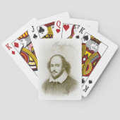William Shakespeare Portrait en Signature Cards Pokerkaarten (Achterkant)