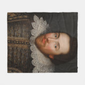 William Shakespeare Portrait Fleece Deken (Voorkant (Horizontaal))