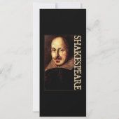 William Shakespeare Portrait Kaart (Achterkant)