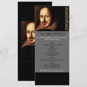 William Shakespeare Portrait Kaart (Voorkant / Achterkant)