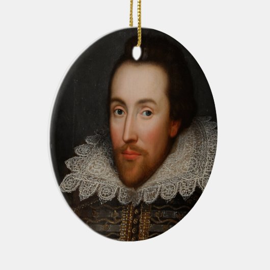  William Shakespeare Portrait Keramisch Ornament (Rechts)