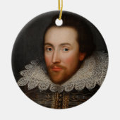 William Shakespeare Portrait Keramisch Ornament (Voorkant)