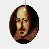 William Shakespeare Portrait Keramisch Ornament (Rechts)