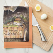 William Shakespeare Portrait Kitchen Towel Theedoek (Quarter Fold)
