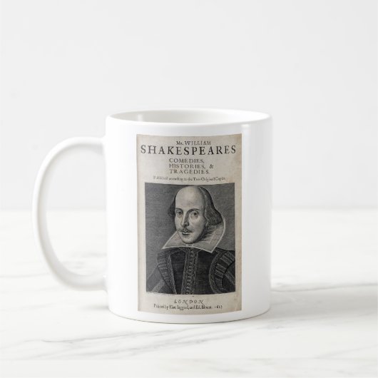 William Shakespeare Portrait Koffiemok (Links)
