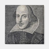 William Shakespeare Portrait Magneet (Voorkant)