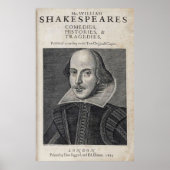 William Shakespeare Portrait Poster (Voorkant)