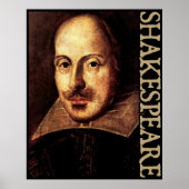 William Shakespeare Portrait Poster (Voorkant)