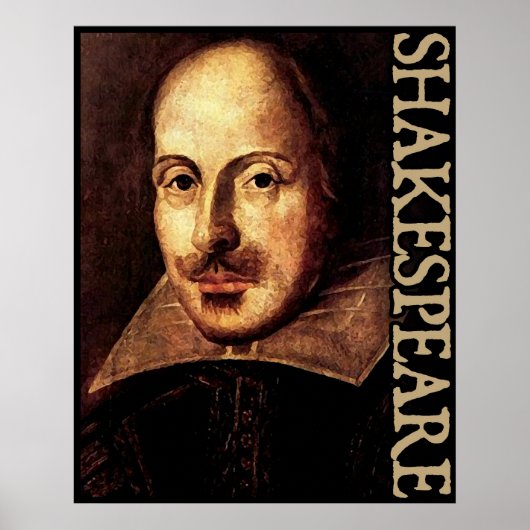 William Shakespeare Portrait Poster (Voorkant)