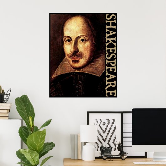 William Shakespeare Portrait Poster (Thuiskantoor)