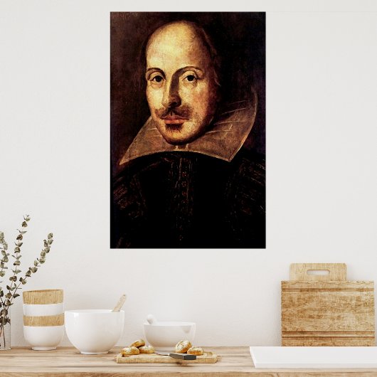 William Shakespeare Portrait Poster (Keuken)