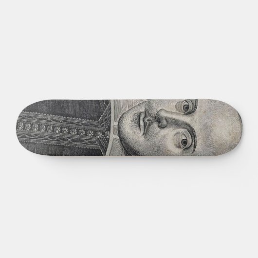 William Shakespeare Portrait Skateboard (Horizontaal)