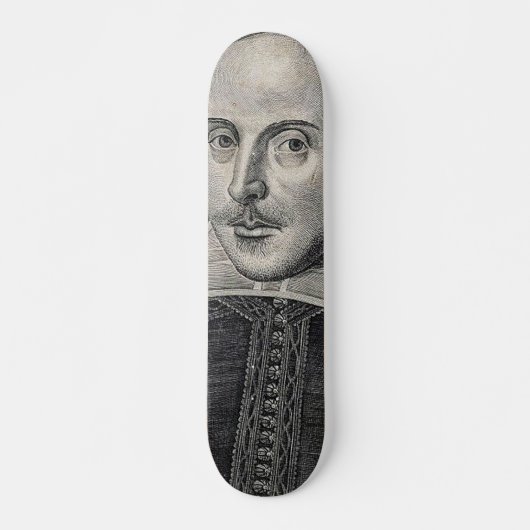 William Shakespeare Portrait Skateboard (Voorkant)