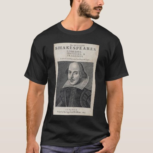William Shakespeare Portrait T-shirt (Voorkant)