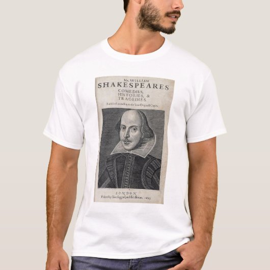 William Shakespeare Portrait T-shirt (Voorkant)