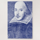 William Shakespeare Portrait uit First Folio Legpuzzel (Verticaal)