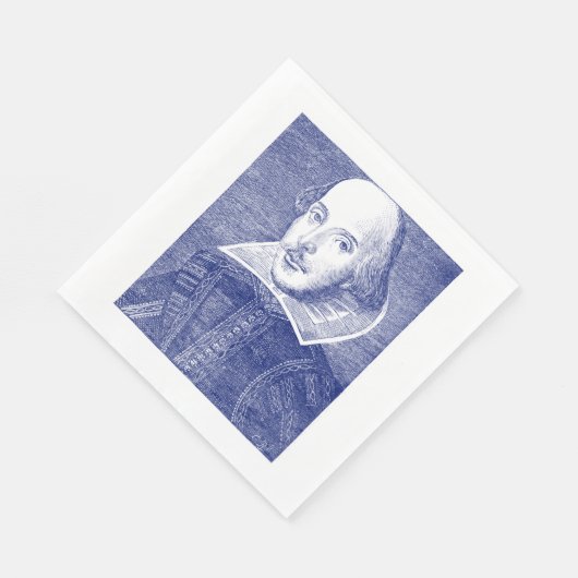 William Shakespeare Portret First Folio Servet (Hoek)