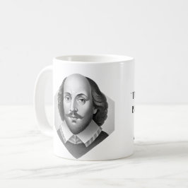 William Shakespeare portret Hamlet illustratie Koffiemok