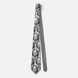 William Shakespeare portret Hamlet illustratie Stropdas