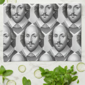 William Shakespeare portret Hamlet illustratie Theedoek (Gevouwen)