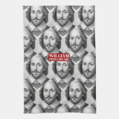 William Shakespeare portret Hamlet illustratie Theedoek (Verticaal)