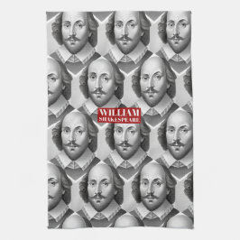 William Shakespeare portret Hamlet illustratie Theedoek