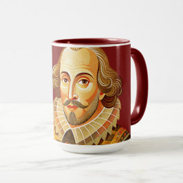 William Shakespeare portretillustratie To Be Of Mok
