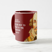 William Shakespeare portretillustratie To Be Of Mok (Voorkant links)