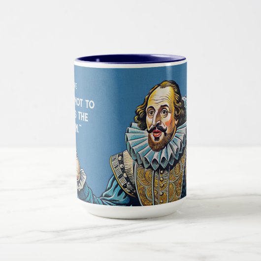 William Shakespeare portretillustratie To Be Of Mok (Midden)