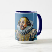 William Shakespeare portretillustratie To Be Of Mok (Voorkant rechts)