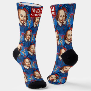 William Shakespeare portretillustratie To Be Of Sokken