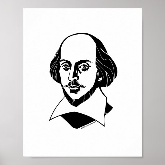 William Shakespeare Poster (Voorkant)