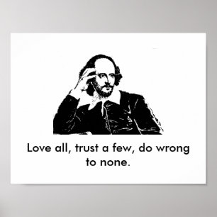 William Shakespeare Poster
