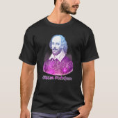 William Shakespeare Poster Literature T-shirt (Voorkant)