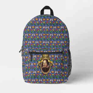 William Shakespeare Print Cut Sew Bag Bedrukte Rugzak