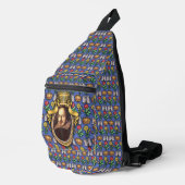 William Shakespeare Print Cut Sew Bag Sling Bag (Rechterhoek)