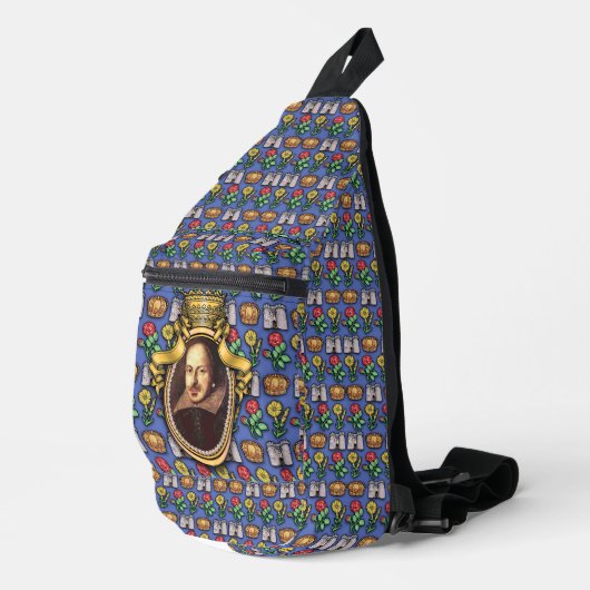 William Shakespeare Print Cut Sew Tas (Rechterhoek)